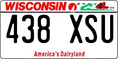 WI license plate 438XSU