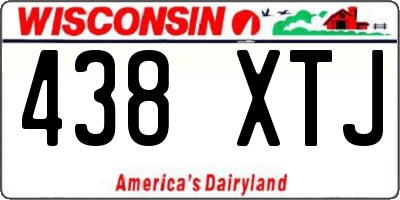 WI license plate 438XTJ
