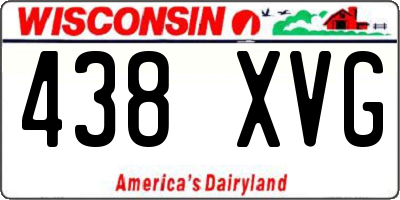 WI license plate 438XVG