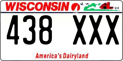 WI license plate 438XXX