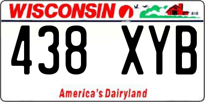 WI license plate 438XYB