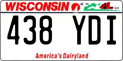 WI license plate 438YDI