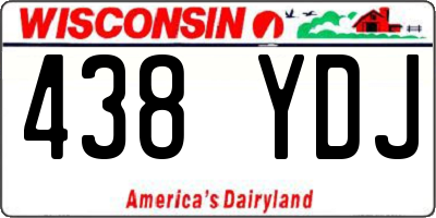 WI license plate 438YDJ