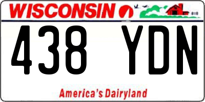 WI license plate 438YDN