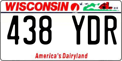 WI license plate 438YDR