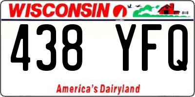 WI license plate 438YFQ
