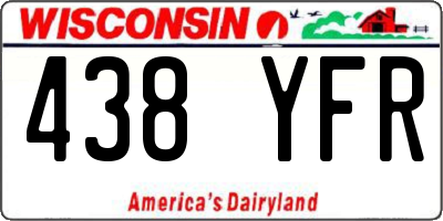 WI license plate 438YFR