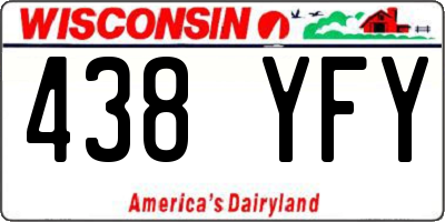 WI license plate 438YFY