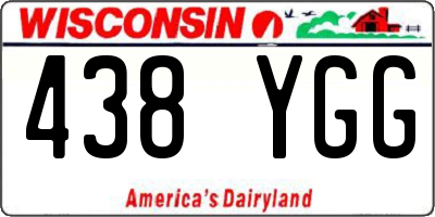 WI license plate 438YGG