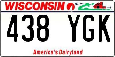 WI license plate 438YGK
