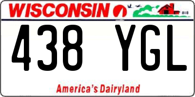 WI license plate 438YGL