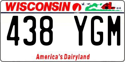 WI license plate 438YGM