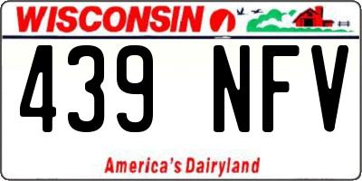 WI license plate 439NFV