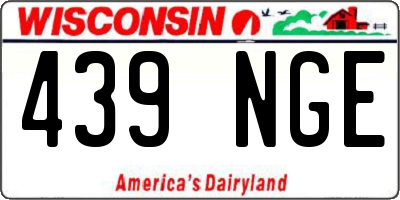 WI license plate 439NGE