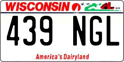 WI license plate 439NGL