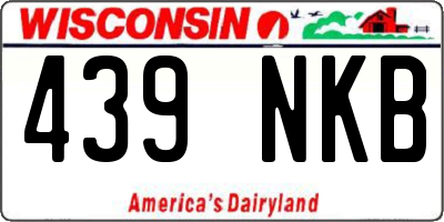 WI license plate 439NKB
