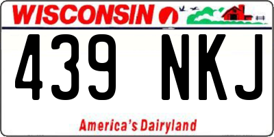 WI license plate 439NKJ