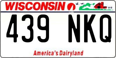 WI license plate 439NKQ