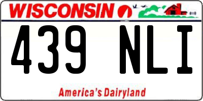 WI license plate 439NLI