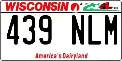 WI license plate 439NLM