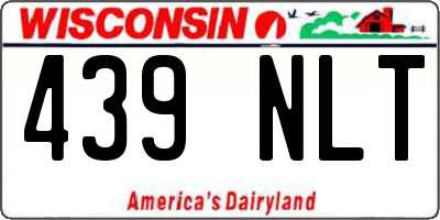 WI license plate 439NLT