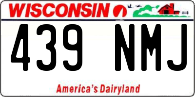 WI license plate 439NMJ