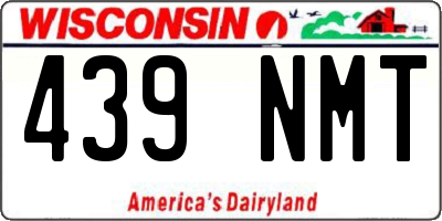 WI license plate 439NMT