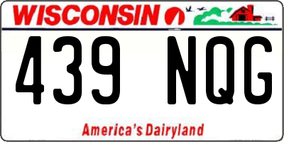 WI license plate 439NQG