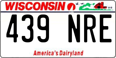WI license plate 439NRE