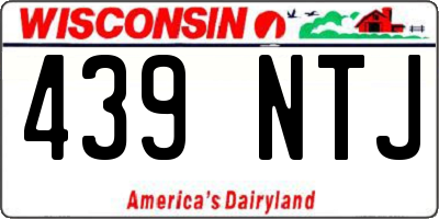 WI license plate 439NTJ