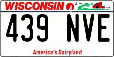 WI license plate 439NVE