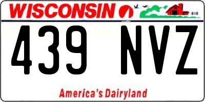 WI license plate 439NVZ