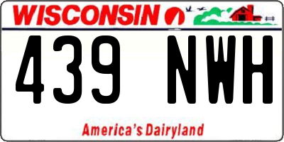 WI license plate 439NWH