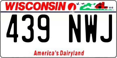 WI license plate 439NWJ