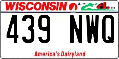 WI license plate 439NWQ