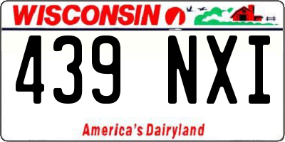 WI license plate 439NXI
