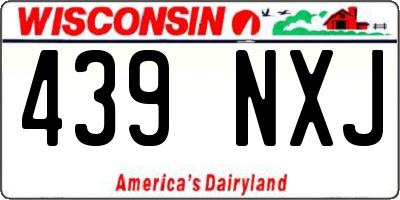 WI license plate 439NXJ