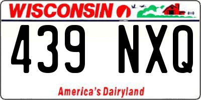 WI license plate 439NXQ