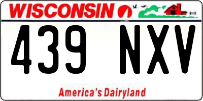 WI license plate 439NXV