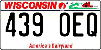 WI license plate 439OEQ