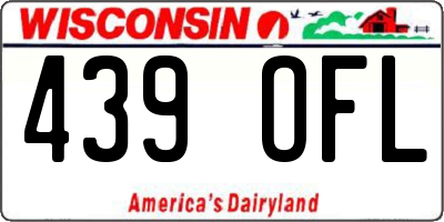 WI license plate 439OFL