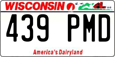 WI license plate 439PMD