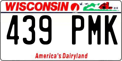 WI license plate 439PMK