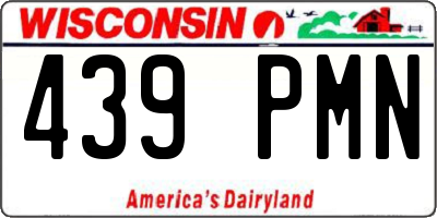 WI license plate 439PMN
