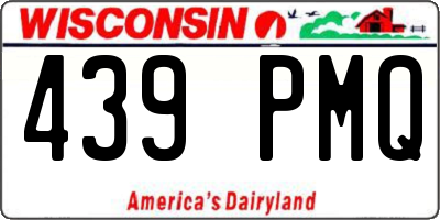 WI license plate 439PMQ