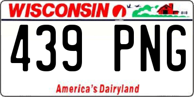 WI license plate 439PNG
