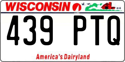 WI license plate 439PTQ