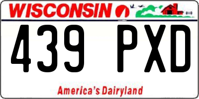 WI license plate 439PXD