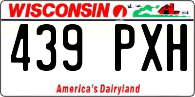 WI license plate 439PXH
