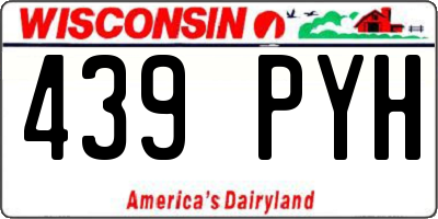 WI license plate 439PYH